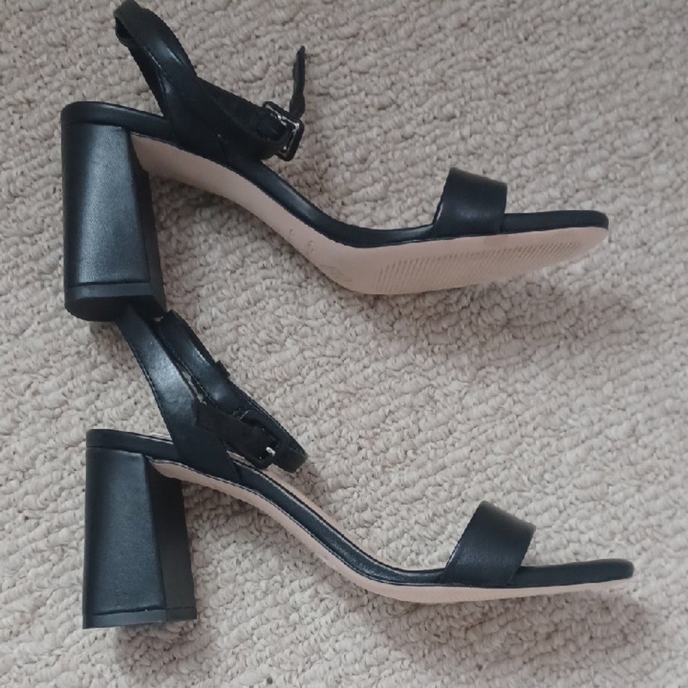 Antonio Melani Black Strappy Heels - Picture 2 of 5